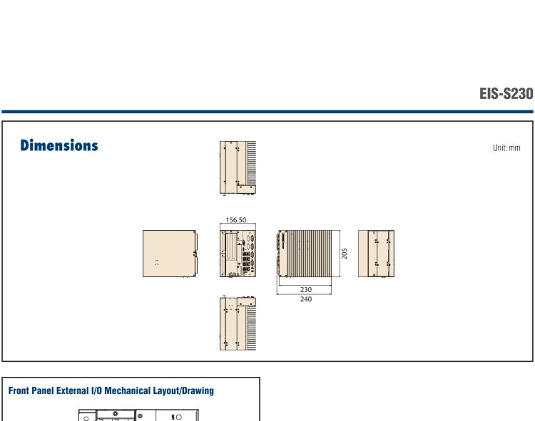 研華EIS-S230 研華 EIS-S230，邊緣計算系統(tǒng)服務(wù)器，支持Intel 第六代、第七代處理器，可選i3/i5/i7 Xeon CPU，DDR4 最高32GB，最多可支持4 x 2.5寸硬盤，具備豐富擴展接口 4 x LAN，4 x COM，8 x USB，2 x PCIE。產(chǎn)品生命周期長，穩(wěn)定可靠。