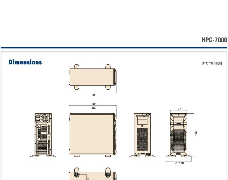 研華HPC-7000 用于EATX / ATX / MicroATX主板的塔式服務(wù)器機箱