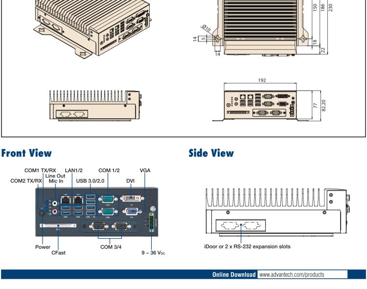 研華MIC-7700 Intel? 第六代/第七代 Core i 臺(tái)式機(jī)處理器緊湊型無風(fēng)扇系統(tǒng)