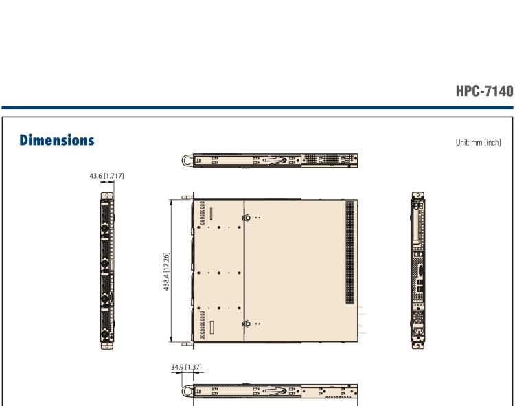 研華HPC-7140 1U 機(jī)架式服務(wù)器機(jī)箱，適用于 MicroATX/ATX 服務(wù)器主板，支持4個(gè)3.5"熱插拔盤位，1個(gè)全長/半長PCI-E x16擴(kuò)展插槽