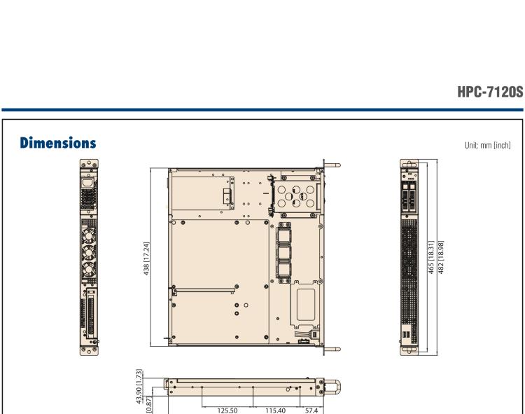 研華HPC-7120S 1U 上架式服務(wù)器短機(jī)箱，適用Micro ATX/ATX 服務(wù)器主板，支持1*全高/半長PCIe x16擴(kuò)展插槽