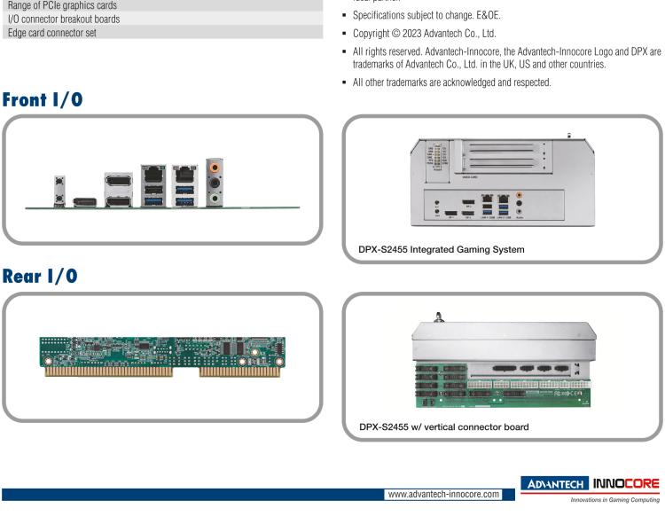 研華DPX-S455 Intel? 12/13th Generation Core? Gaming Platform