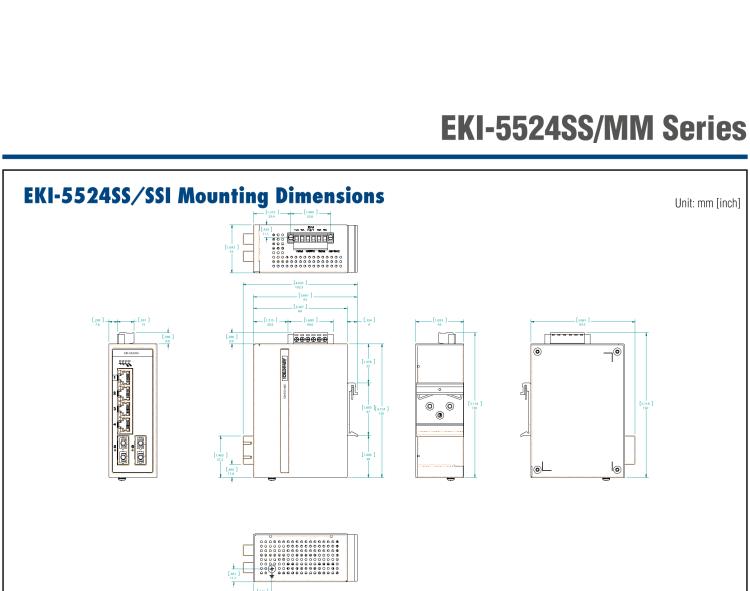 研華EKI-5524MMI-ST 2光4電百兆ProView(組態(tài))系列工業(yè)以太網(wǎng)交換機(jī)(包含單模/多模、SC/ST接口)