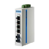 研華EKI-5525MI-ST 1光4電百兆ProView(組態(tài))系列工業(yè)以太網(wǎng)交換機(jī)（包含單模/多模、SC/ST接口）