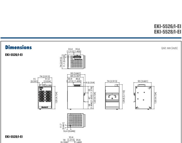 研華EKI-5528-EI 8FE Managed Ethernet Switch support EtherNet/IP