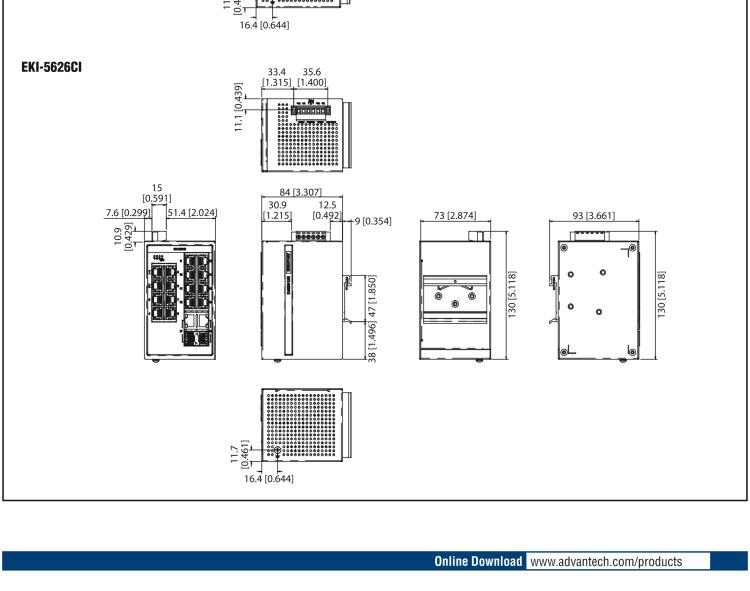 研華EKI-5626CI 2千兆光電組合端口 + 16百兆網(wǎng)口 ProView (組態(tài))系列工業(yè)以太網(wǎng)交換機(jī)