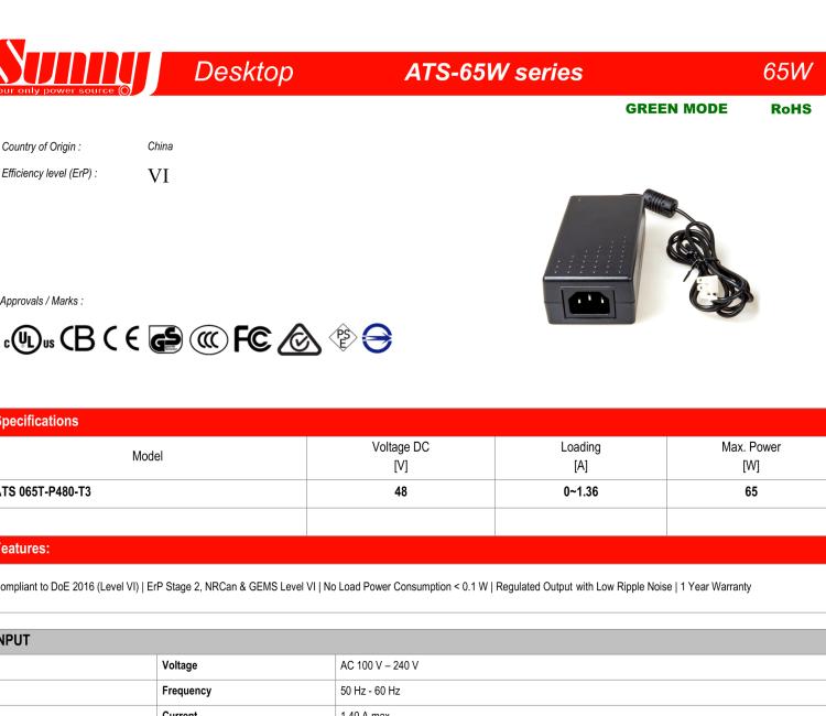 研華BB-RPS-v3-PSE PoE PSE Power supply, SmartFlex/SmarMotion, without cord