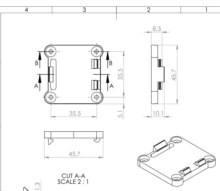 研華BB-CPD3 Plastic DIN holder, SmartFlex