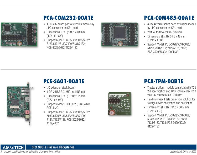 研華PCE-SA01 I/O extension stack board for DP, USB, and audio extension