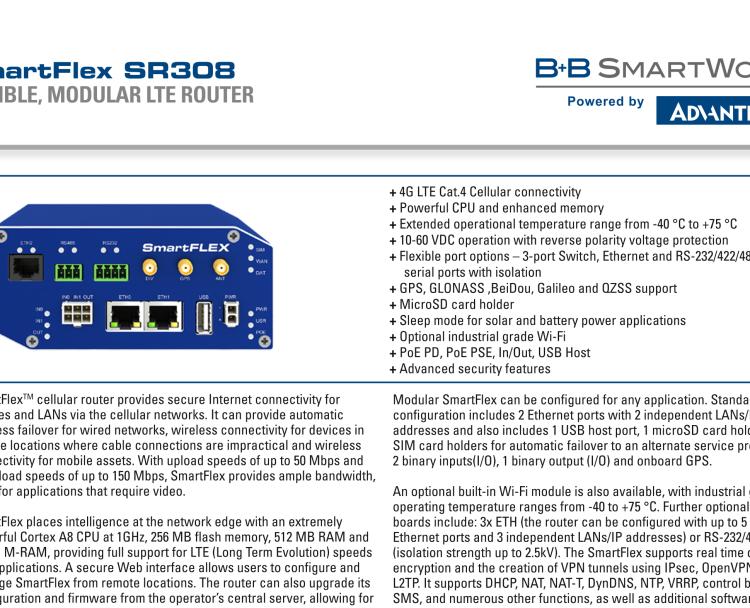 研華BB-SR30819025-SWH SmartFlex, AUS/NZ, 2x Ethernet, Wi-Fi, PoE PD, Metal, International Power Supply (EU, US, UK, AUS)