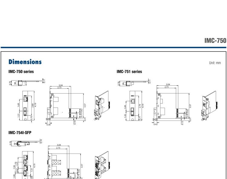 研華IMC-750-SSER Managed Modular Media Converter, 100Mbps, Single-Strand 1550xmt, 40km, SC (also known as iMcV 856-15734)