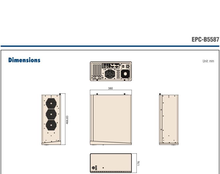 研華EPC-B5587 適配Intel? 第10代 Core i / Xeon W系列處理器，搭載W480E芯片組。標準4U上架，工業(yè)級品質(zhì)，穩(wěn)定可靠。廣泛適用于高端AI服務器等應用。