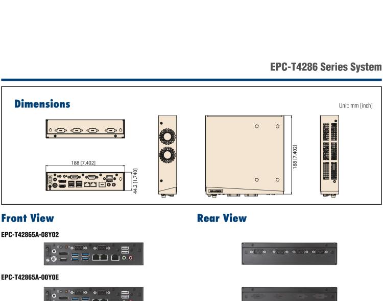 研華EPC-T4286 適配Intel? 第8/9代 Core? i 系列處理器，搭載H310芯片組。1U超薄高度，性能強(qiáng)勁。