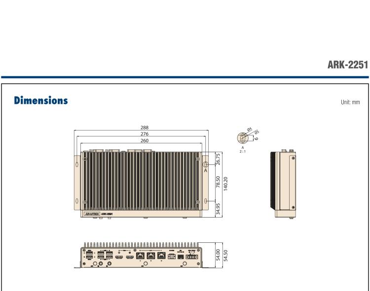 研華ARK-2251 Intel 13th Generation Core? i3/i5/i7 Modular Fanless Box PC