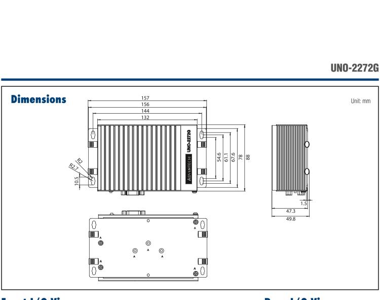 研華UNO-2272G 袖珍型嵌入式工控機(jī)，搭配Intel? Atom?處理器，1 x GbE, 2 x mPCIe, VGA/HDMI