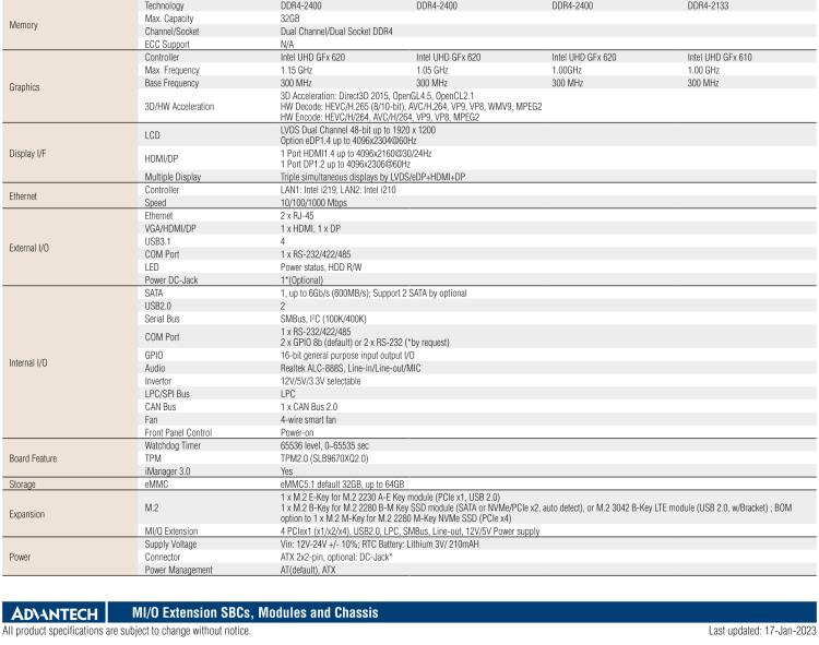 研華MIO-5373 第八代 Intel 低功耗高性能 超極本CPU 3.5寸嵌入式單板，性能提升40%