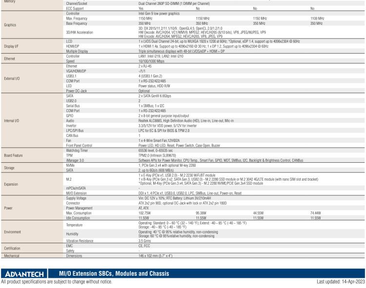 研華MIO-5393 第九代Intel 高性能筆記本CPU 3.5寸小尺寸嵌入式單板，性能提升25%，TDP 45W/25W，支持DDR4 64GB內存，2LAN, 4USB 3.1，M.2 2280 Key支持NVMe，-40-85℃寬溫