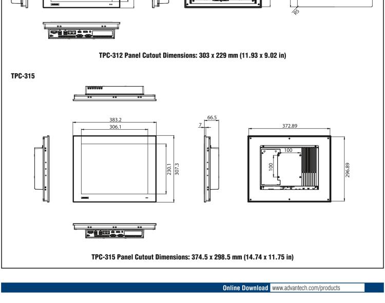 研華TPC-324W 8代Intel?Core? i3/ i5/ i7處理器24" FHD TFT LED LCD觸摸屏電腦，內(nèi)置8G DDR4 RAM