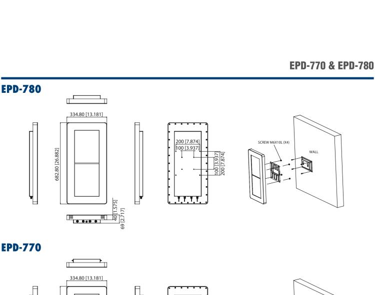 研華EPD-770 26" （13.3"x2 ）寸電子紙解決方案，4G/Wifi，適合倉儲庫存，設(shè)備管理，辦公場所，智慧城市和零售等應(yīng)用。