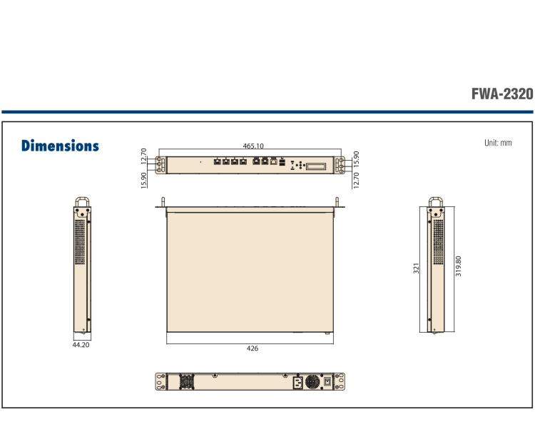 研華FWA-2320 基于Intel? Atom? C2000系統(tǒng)芯片 1U機架式網(wǎng)絡應用平臺