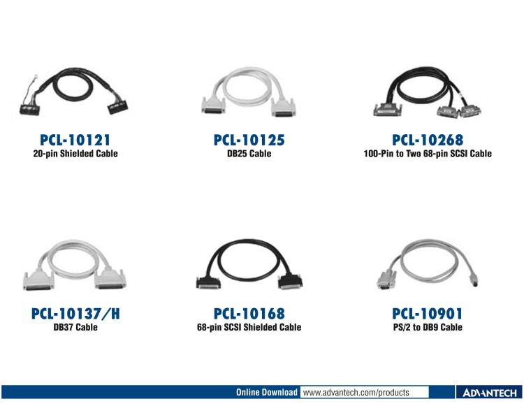 研華PCL-10251 100針到2根50針SCSI電纜， 1米