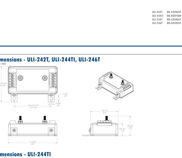 研華BB-232HESP ULI-242T RS-232（接線端子）高性能浪涌保護器