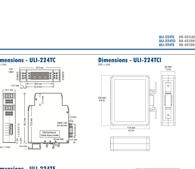 研華BB-485BAT3 ULI-224TB RS-232（DB9母頭至RS-422/485（接線端子）轉(zhuǎn)換器，電池供電